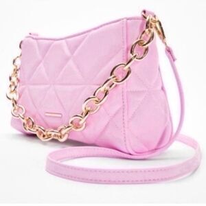 NWT Quilted handbag with chunky chain handle